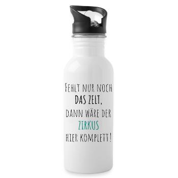 All that's missing is the circus tent - Water bottle with straw - white - Right