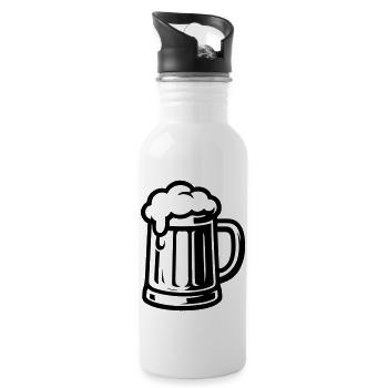 Beer Beer Mug - Water bottle with straw - white - Right