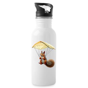 Flying Squirrel - Water bottle with straw - white - Right