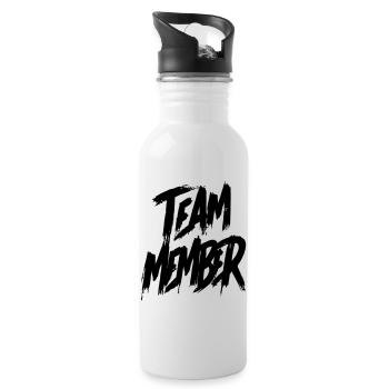 Team Member - Water bottle with straw - white - Right