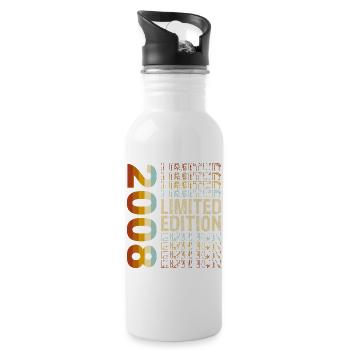 Limited Edition 2008 Color Edition Graphic Print 18. - Water bottle with straw - white - Right