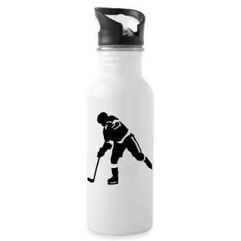 Eishockey - Water bottle with straw - white - Right