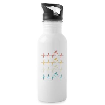Climbing Heartbeat Climber - Water bottle with straw - white - Right