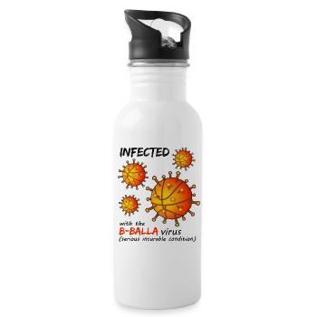 B-Balla Basketball Virus - Water bottle with straw - white - Right