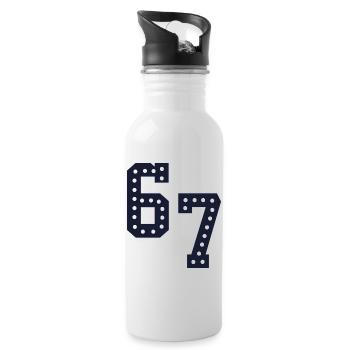 Number Lights 67 - Water bottle with straw - white - Right
