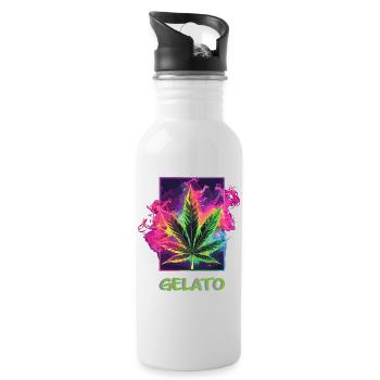 Gelato - Water bottle with straw - white - Right