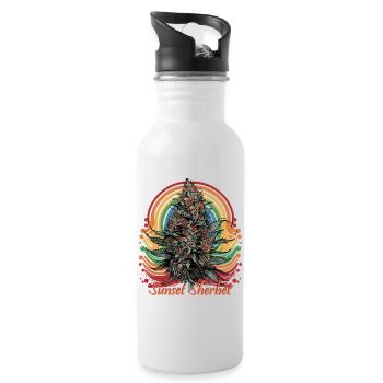 Sunset Sherbet - Water bottle with straw - white - Right