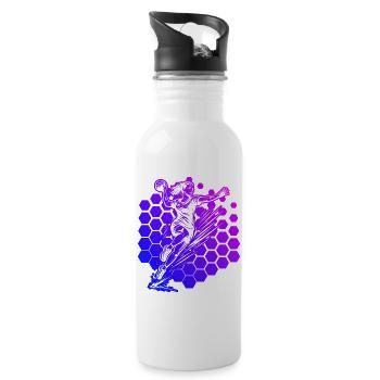 Handball style for every occasion for women - Water bottle with straw - white - Right