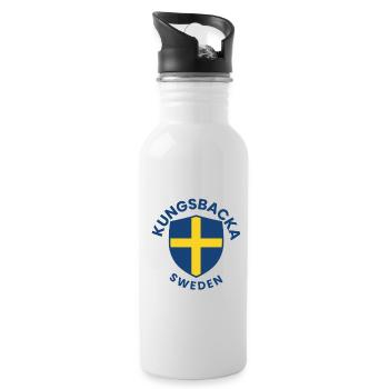 Kungsbacka Sköld, Suède - Gourde avec paille intégrée - blanc - Droite