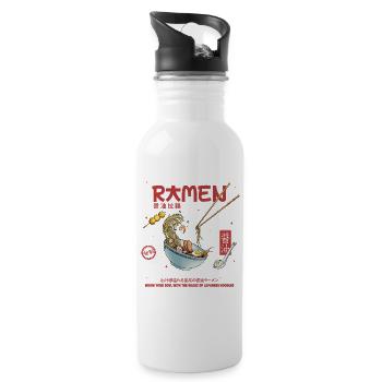 Ramen - Water bottle with straw - white - Right