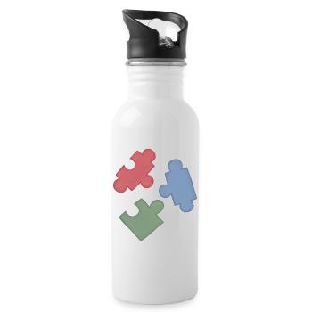 Puzzle Colors Puzzle Group of Three - Water bottle with straw - white - Right