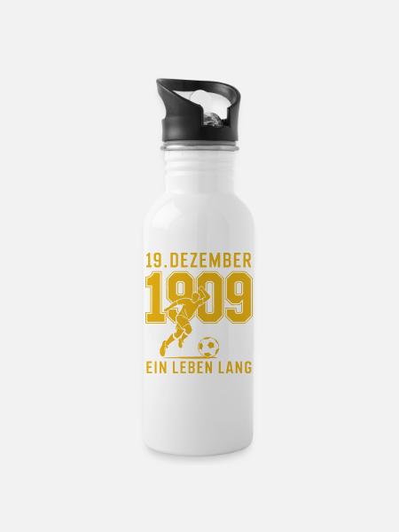 Dortmund 19 December 1909 Football - Water bottle with straw - white