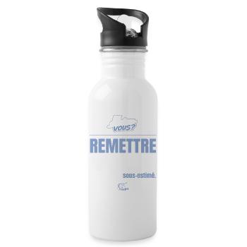 Remettre à demain est un talent sous-estimé - Gourde avec paille intégrée - blanc - Droite