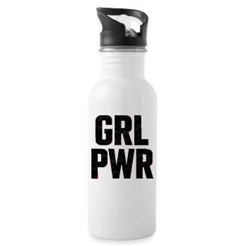 camouflage2_ _camouflage2_75 - Water bottle with straw - white - Right