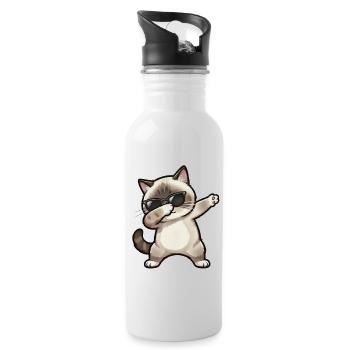 Dab Ragdoll Cat - Gourde avec paille intégrée - blanc - Droite