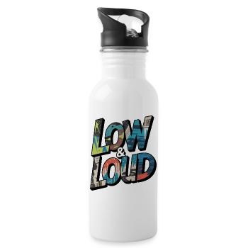 Low and Loud Motif for JDM & Tuning Fans - Water bottle with straw - white - Right