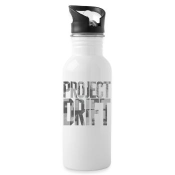 Protect Drift Shirt für Männer Streetwear - Trinkflasche mit integriertem Trinkhalm - Weiß - Rechts