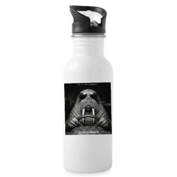 Walrus Speed Camera Photo - Water bottle with straw - white - Right