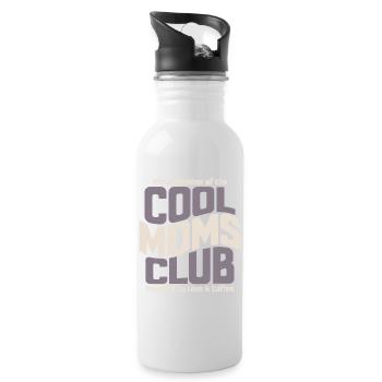 Cadeau des mamans pour la fête des mères - Club des mamans cool - Gourde avec paille intégrée - blanc - Droite
