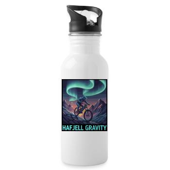Cyberpunk Hafjell Gravity Mountain Biker - Gourde avec paille intégrée - blanc - Droite