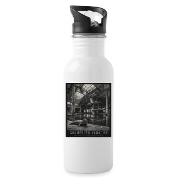 Submerged Paradise Lost Place Seals Animal Crime - Water bottle with straw - white - Right