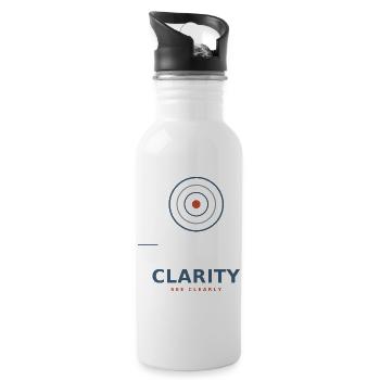 clarity_design - Trinkflasche mit integriertem Trinkhalm - Weiß - Rechts