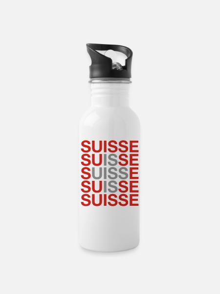 SCHWEIZ 2024 - Schweiz - Suisse -Suisse - Gourde avec paille intégrée - blanc