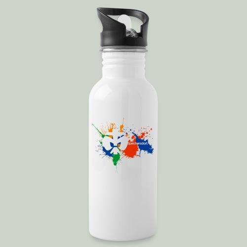 pfs4+ - Trinkflasche mit integriertem Trinkhalm