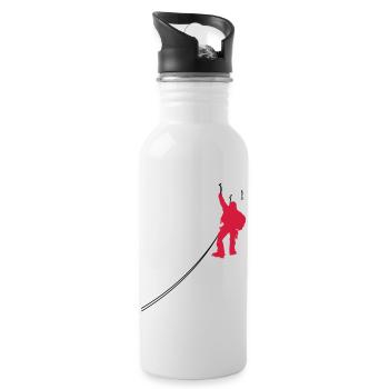 Bergsteiger Climbing Shir - Trinkflasche mit integriertem Trinkhalm - Weiß - Rechts