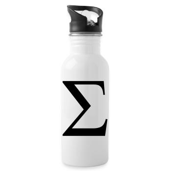 sigma greek - Gourde avec paille intégrée - blanc - Droite