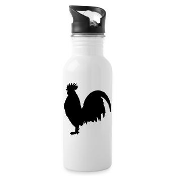 Hahn - Water bottle with straw - white - Right