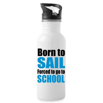 sail - Water bottle with straw - white - Right