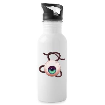 Eyeball - Water bottle with straw - white - Right