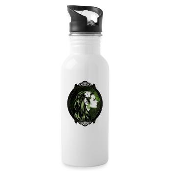 Mystical elf - Water bottle with straw - white - Right