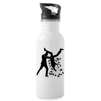 On the fly! - Water bottle with straw - white - Right