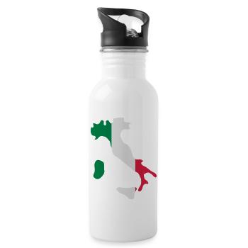 italy - Water bottle with straw - white - Right