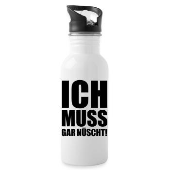 I do not have anything - Water bottle with straw - white - Right