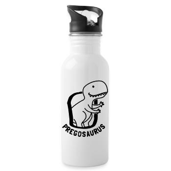 Pregosaurus Dino - Trinkflasche mit integriertem Trinkhalm - Weiß - Rechts