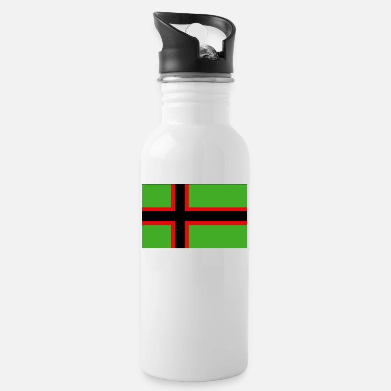 Karelia - Water bottle with straw - white