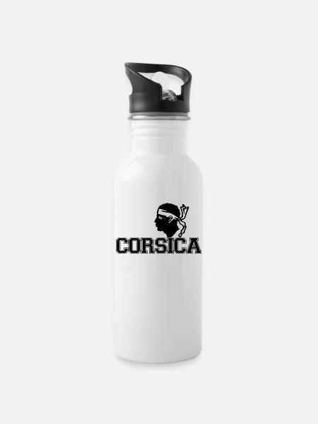 Corsica Maure - Gourde avec paille intégrée - blanc