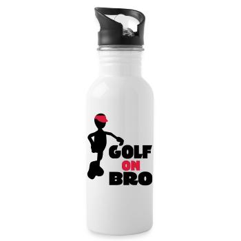 golf - Water bottle with straw - white - Right