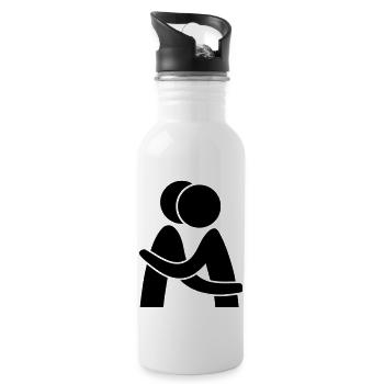 Hug - Water bottle with straw - white - Right