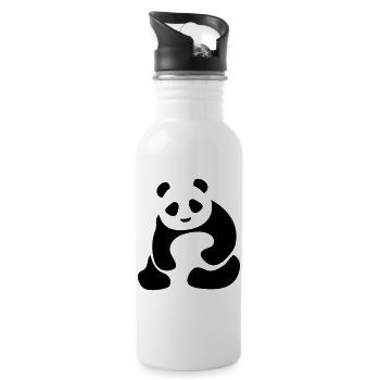 Panda Bär Panda Baby - Trinkflasche mit integriertem Trinkhalm - Weiß - Rechts