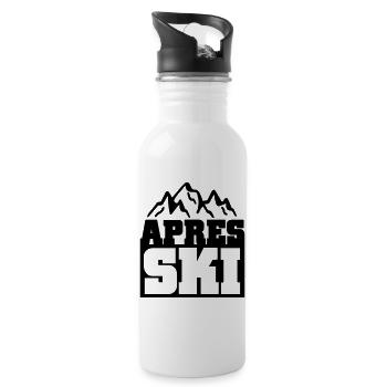 apres ski - Gourde avec paille intégrée - blanc - Droite