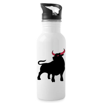 stier_02 - Gourde avec paille intégrée - blanc - Droite