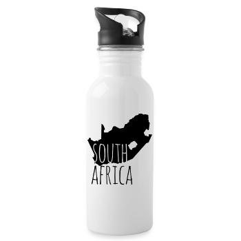 South Africa - Trinkflasche mit integriertem Trinkhalm - Weiß - Rechts