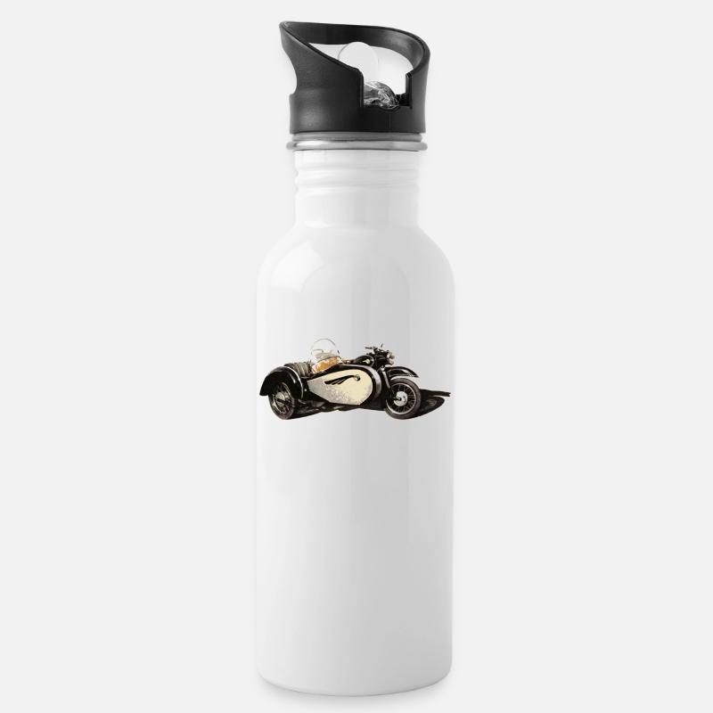 MZ ES 250 Stoye 2 - Trinkflasche mit integriertem Trinkhalm - Weiß