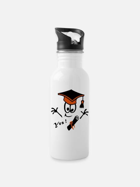 docteur - Gourde avec paille intégrée - blanc