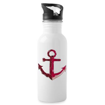 Anchor - Water bottle with straw - white - Right