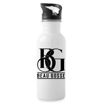 Beau gosse - Gourde avec paille intégrée - blanc - Droite